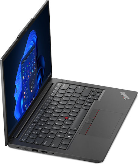 Lenovo ThinkPad E14 Gen 5 (Intel) 14" IPS FHD+ (Ryzen 3-7330U/8GB/256GB SSD/W11 Pro) Графитно черно (US Клавиатура)
