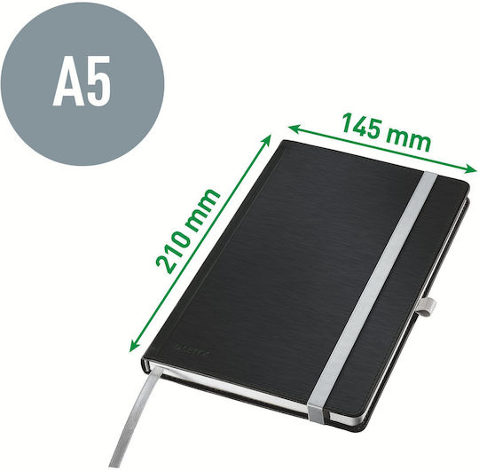 Leitz Caiet A5 40 Foi Cu Dungi Negru