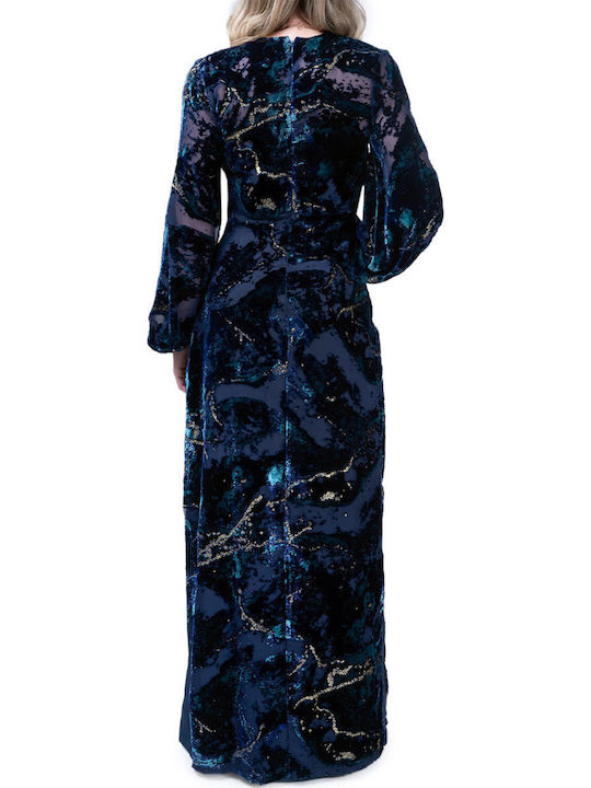 Moutaki Dress Evening Blue