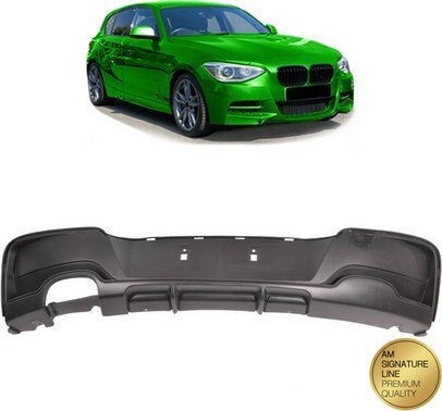Mtuning Rear Diffuser Matt Black Bmw 1 F20 F21 Pre-facelift 2011-2015