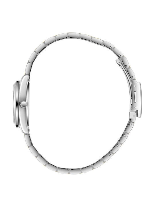 Lee Cooper Γυναικείο Ρολόι 26mm Μπαταρίας με Κίτρινο Μεταλλικό Μπρασελέ