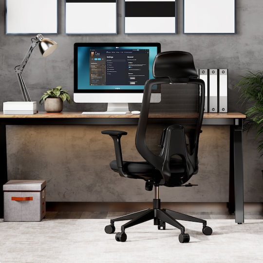 SENSE7 Nakai Bürostuhl mit Einstellbaren Armen Schwarze