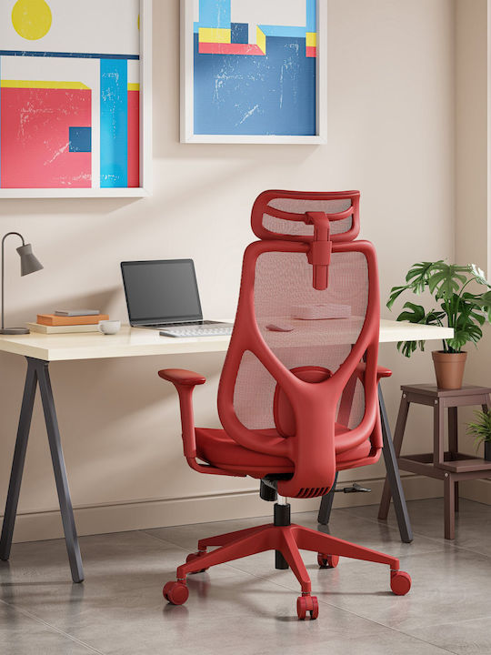 Office Chair with Adjustable Arms Red SENSE7