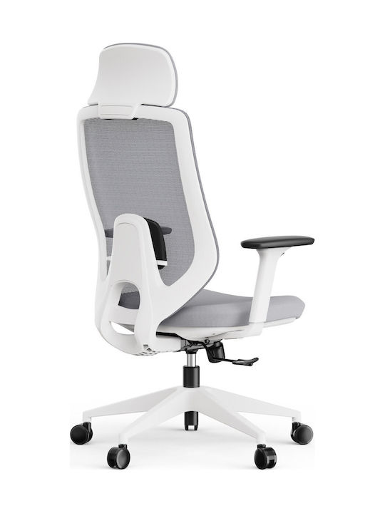 Stuhl Büro mit Verstellbaren Armen Weiß SENSE7