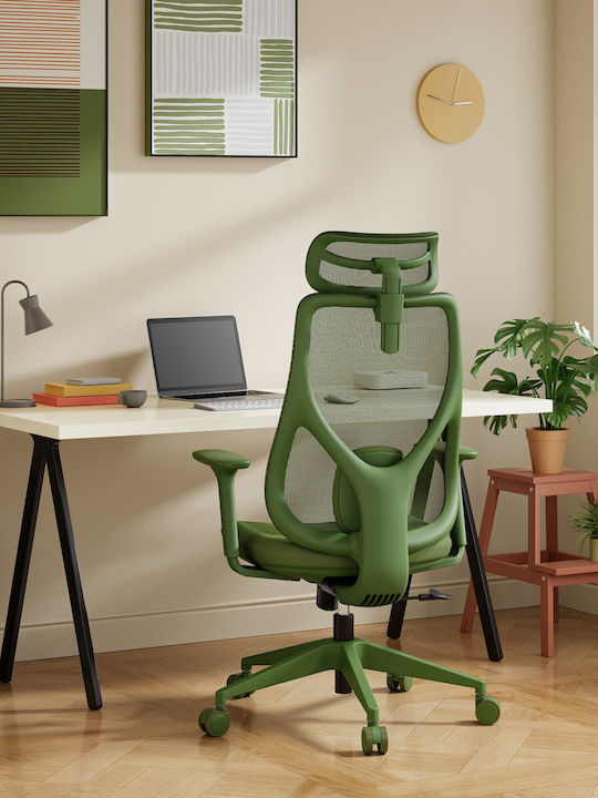 Office Chair with Adjustable Arms Green SENSE7