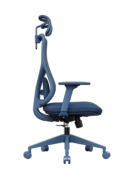 Office Chair with Adjustable Arms Navy Blue SENSE7