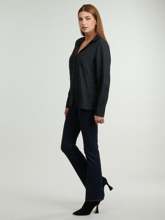 Women's Long Sleeve Shirt Black