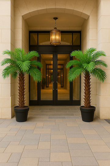 Copac Artificial de Exterior Palmier Cycas Înălțime 210cm