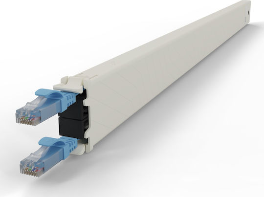 Patchbox U/UTP Cat.6a (Gigabit) Καλώδιο Δικτύου Ethernet 1.8m Μπλε