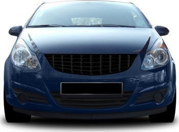 Mtuning Sports Grill Version Without Stamp Black Opel Corsa D Before Facelift 2006-2011