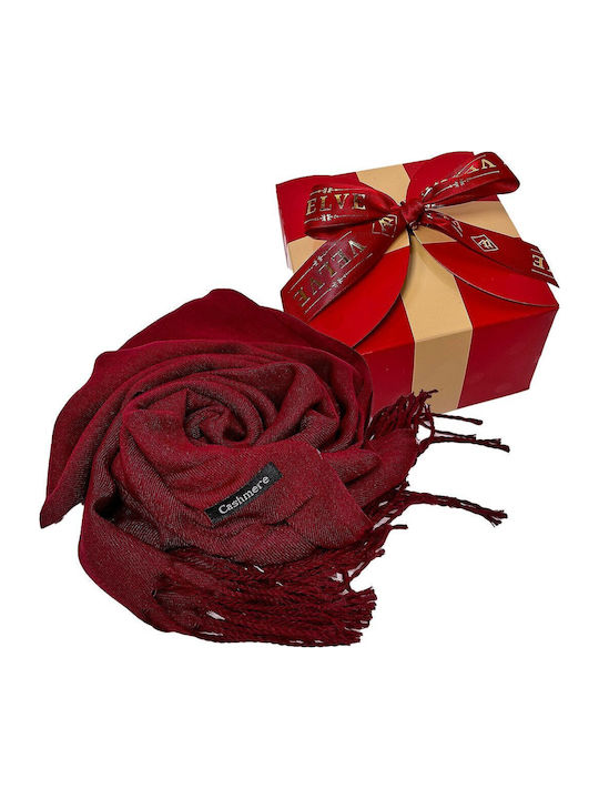 Fular pentru femei Burgundy