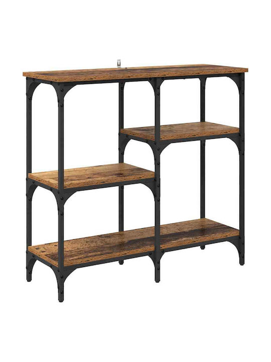 Конзолна маса от Дърво & Метал Old Wood Д80xШ29xВ75cm