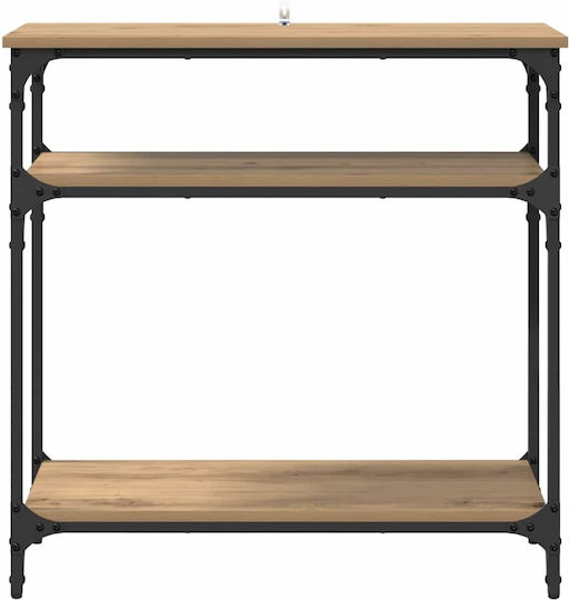 Конзолна маса от Дърво & Метал Artisan Oak Д75xШ29xВ75cm