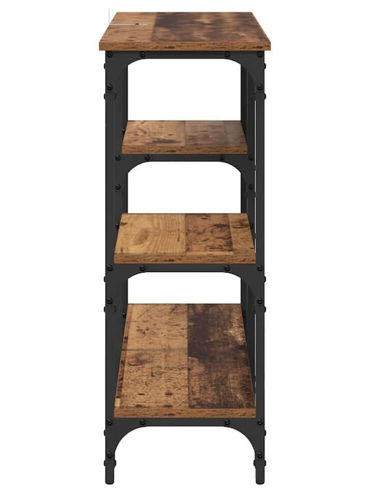 Конзолна маса от Дърво & Метал Old Wood Д80xШ29xВ75cm