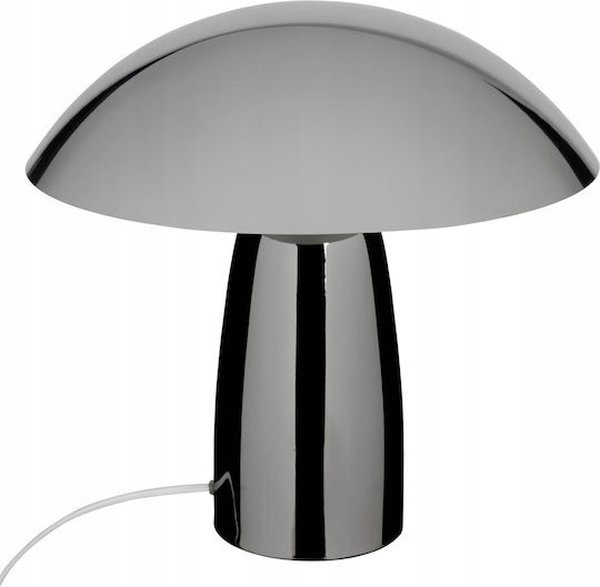 Atmosphera Omia Tischlampen mit Silberfarbenem Hut und Basis