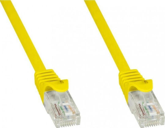Techly U/UTP Cat.5e (Gigabit) Καλώδιο Δικτύου Ethernet 0.25m Κίτρινο