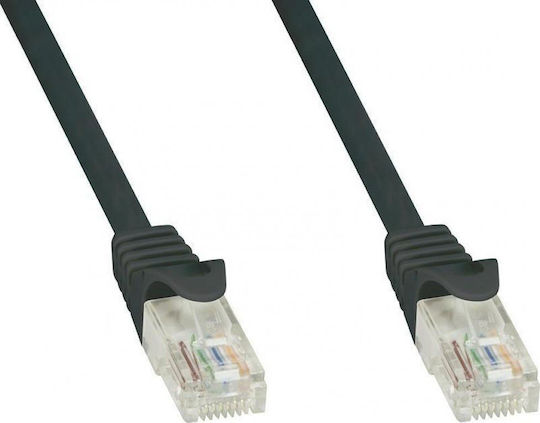 Techly U/UTP Cat.5e (Gigabit) Καλώδιο Δικτύου Ethernet 0.25m Μαύρο