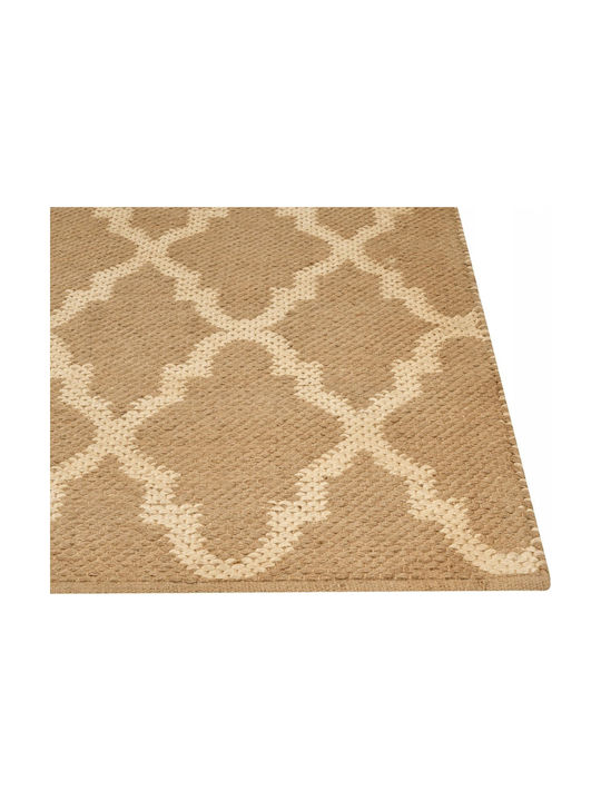 Beliani Mermer aus Jute Beige