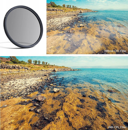 K&F Concept CPL HD Filter Diameter 55mm with MC Coating for Camera Lenses