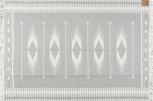 Polcarpet Kilim Synthetisch,Polyester/Cotton/Leather Gray