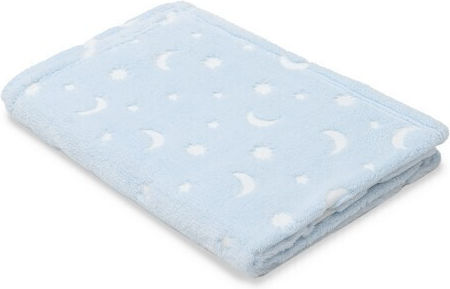 Interbaby Pătură Pepinieră Swaddling pături Stars Albastru 80x110cm