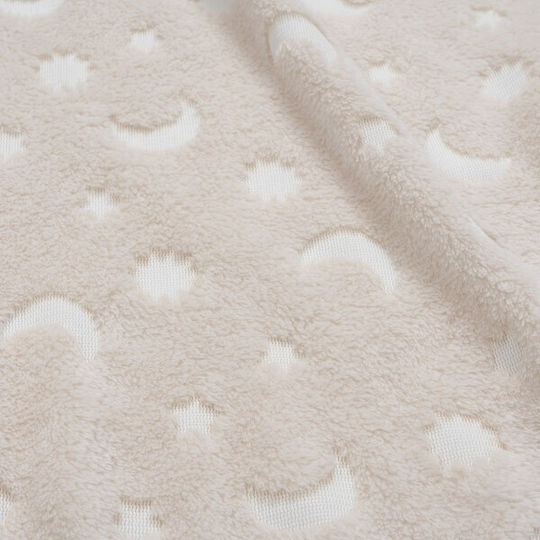 Interbaby Blanket Nursery Swaddling Blankets Stars Beige 80x110cm