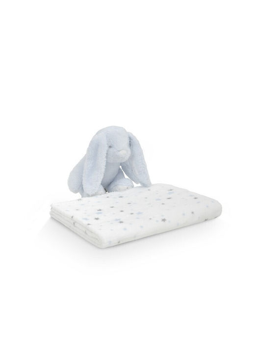 Interbaby Blanket Nursery Swaddling Blankets Blue with Animal 80x110cm