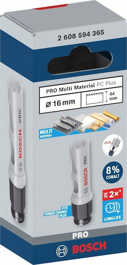 Bosch Ποτηροτρύπανo Ξηρής Κοπής με Διάμετρο 16mm
