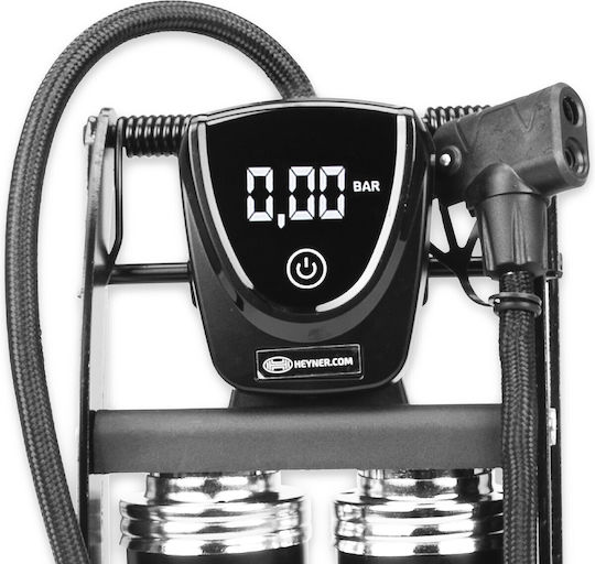 Heyner Digital Replacement Manometer Heyner Pedal Max Digital Pro 225020 Dual Cylinder Foot Pump Tire Inflation Gauge Accessory Tire Pressure Tester