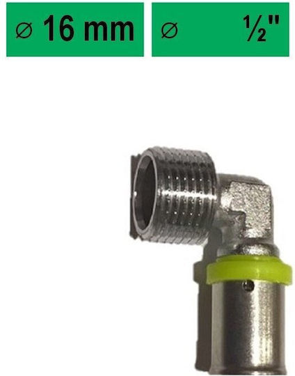 Male Elbow 16 X 2.00 1/2m