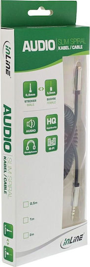 InLine Audio Cable 3.5mm Male - 3.5mm Female Silver 2m 99282