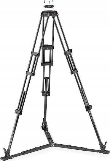 Manfrotto Videostative 504 Video Kopf mit CF Twin Leg aus Carbonfaser und Belastbarkeit 12kg bis 166cm