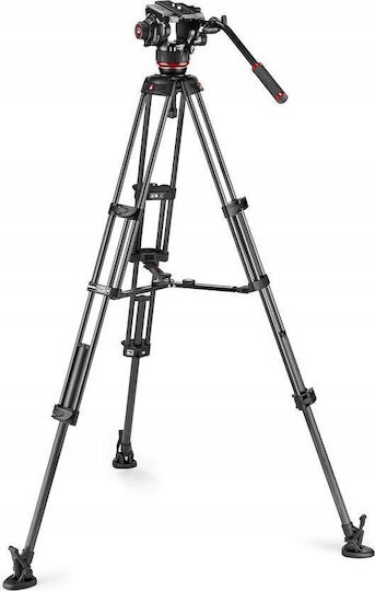 Manfrotto Twin Carbon Stativ-Set + 504x Kopf mit Mittelspinne