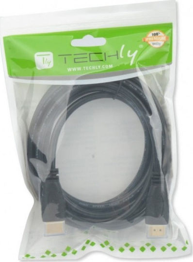 Techly HDMI 2.1 Ultra High Speed 48Gbps 4K 120Hz HDR VRR Cable HDMI male - HDMI male 3m Μαύρο