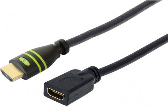 Techly Cable HDMI male - HDMI female 3m Μαύρο