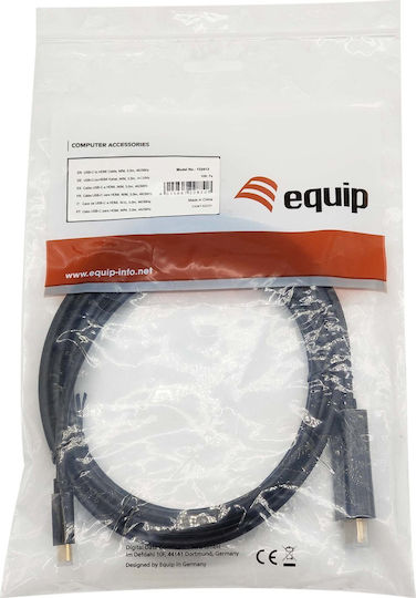 Equip HDMI 1.4 High Speed 1080p 120Hz Cable HDMI Male - USB-C Male 3m Black