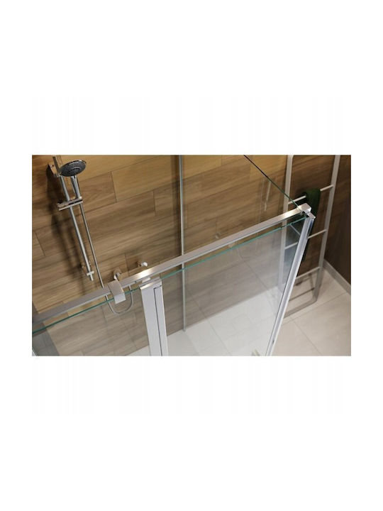 Cersanit Kabine für Dusche mit Aufklappbar Tür 80x195cm