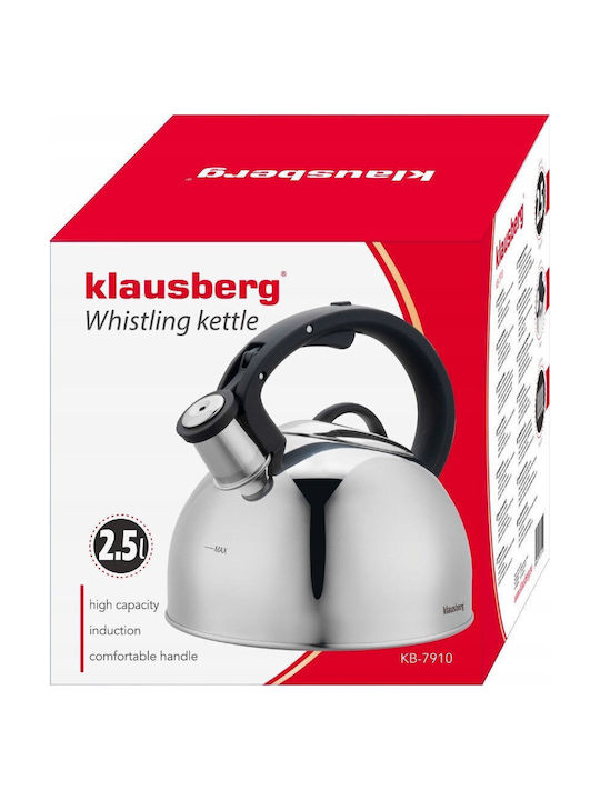 Klausberg Kettle Stainless Steel Gray 2500ml
