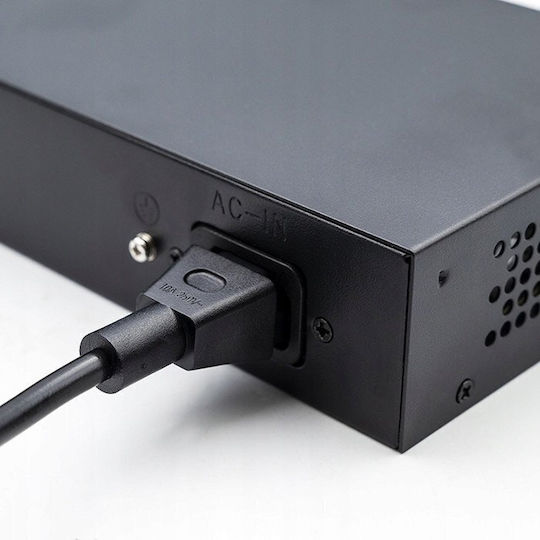 Qoltec L2 PoE Switch με 4 Θύρες Gigabit (1Gbps) Ethernet