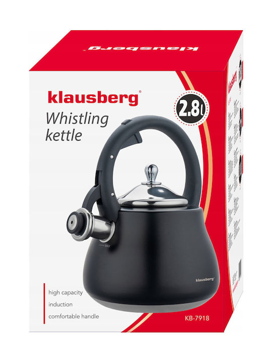 Klausberg Βραστήρας Ανοξείδωτος Γκρι 2800ml