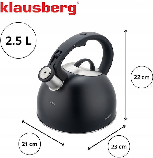 Klausberg Βραστήρας Ανοξείδωτος Γκρι 2500ml