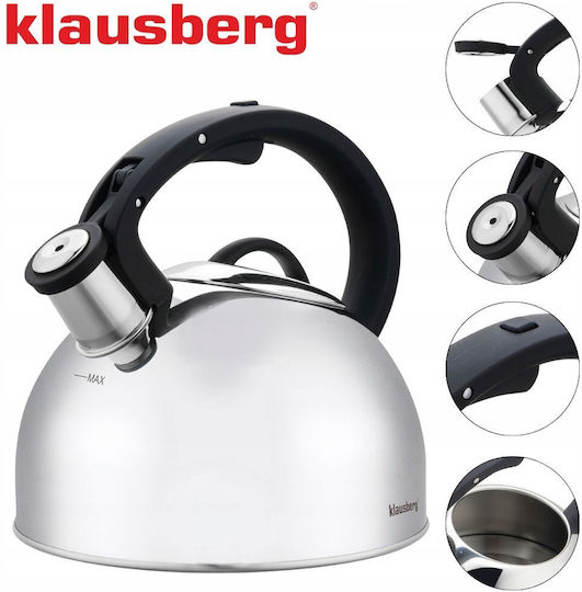 Klausberg Fierbător Inoxidabil Gri 2500ml
