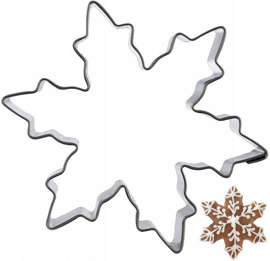 Lumarko Rostfreier Stahl Schneeflocken Keksausstecher 5,5 cm