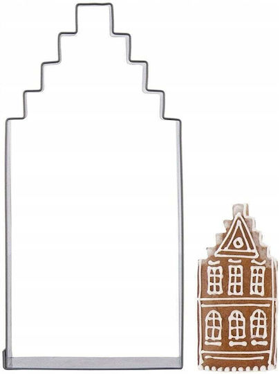 Steel Cookie Cutter House 12 Cm