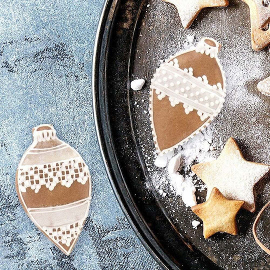Stahl Keksausstecher Bauble 9 Cm