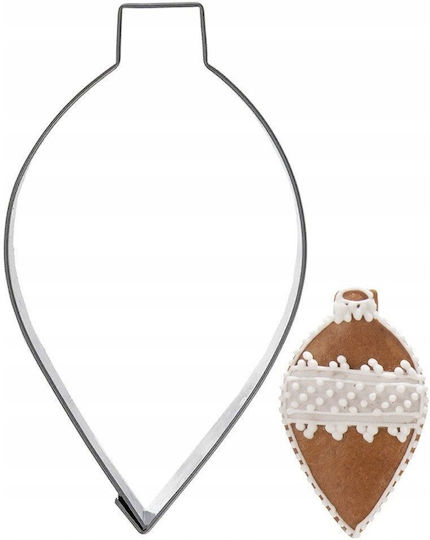 Stahl Keksausstecher Bauble 9 Cm
