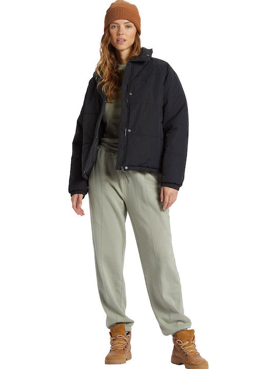 High Route Puffer Women's Long Puffer Jacket Waterproof for Winter Black