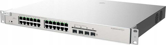 Ruijie RG-NBS5200-24GT4XS-P v1 Управление на L3 PoE Switch с 24 Портове Гигабитови (1Gbps) Ethernet и 4 SFP Портове