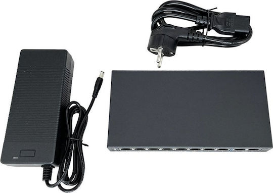 Avizio Power AV-SU8GP2G Negestionat L2 PoE+ Switch cu 10 Porturi Ethernet