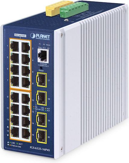 Planet IGS-6325-16P4S Managed L3 Switch με 16 Θύρες Gigabit (1Gbps) Ethernet και 4 SFP Θύρες